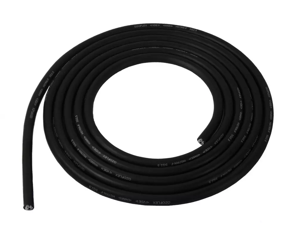 Fleksibelt motortilslutningskabel 4 x 2,5 mm²